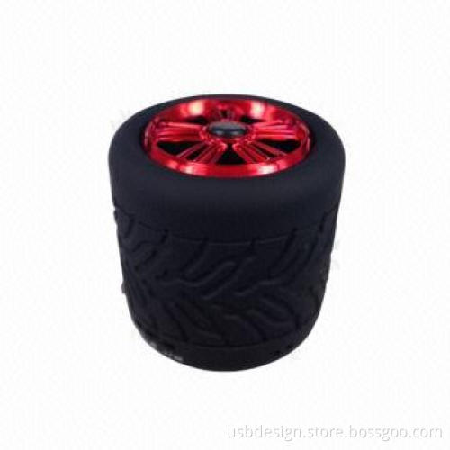 Tire roller smartphone Bluetooth portable mini speaker